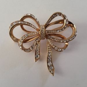 Vintage Kenneth Jay Lane Bow Brooch